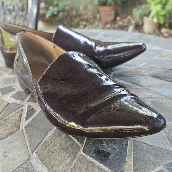 Calvin Klein Elin Oxblood Patent Leather flats 8 - Picture 3 of 6